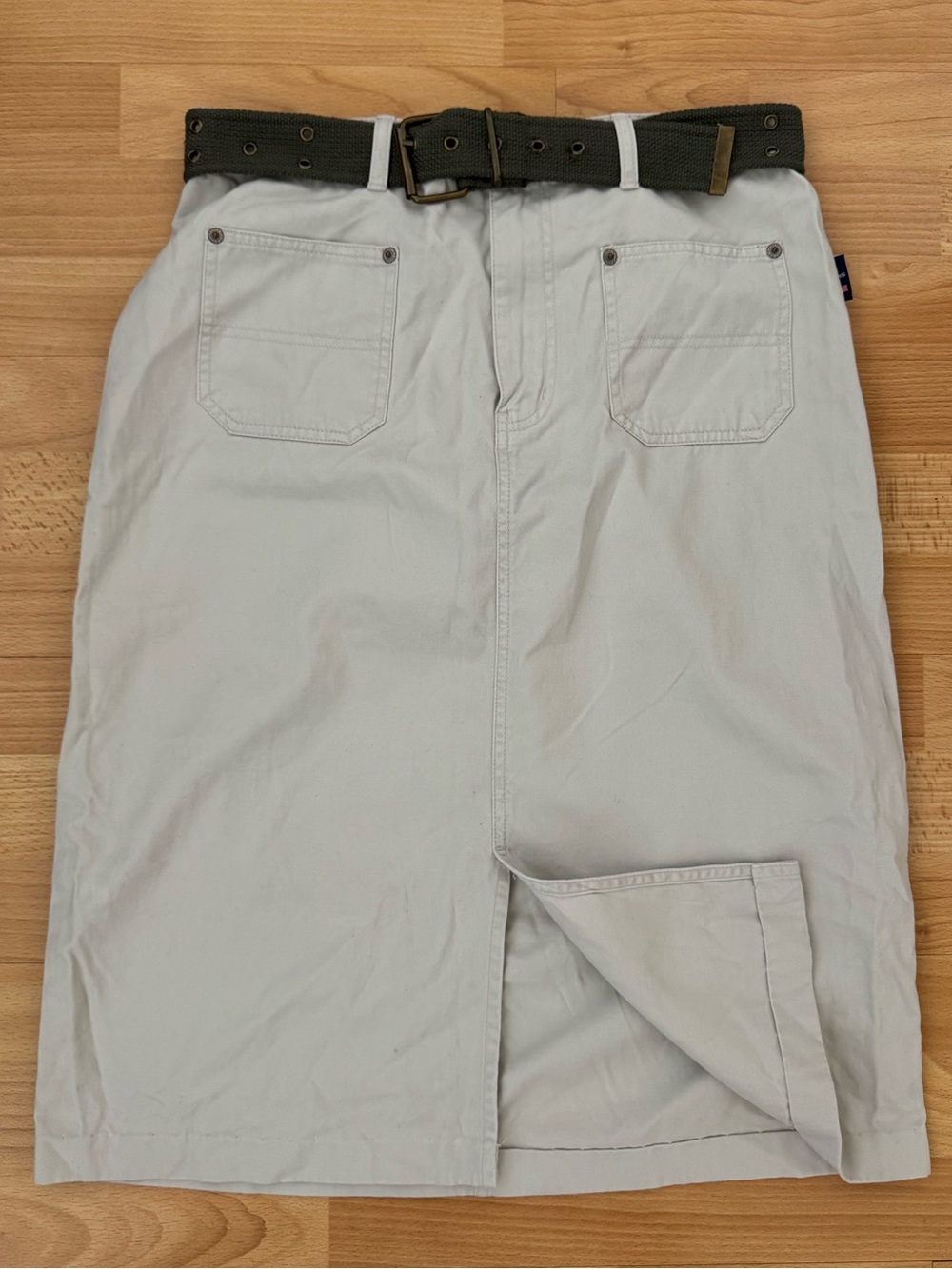 Billblass Petite Jeans Cotton skirt Side 12P made in USA Modest Western